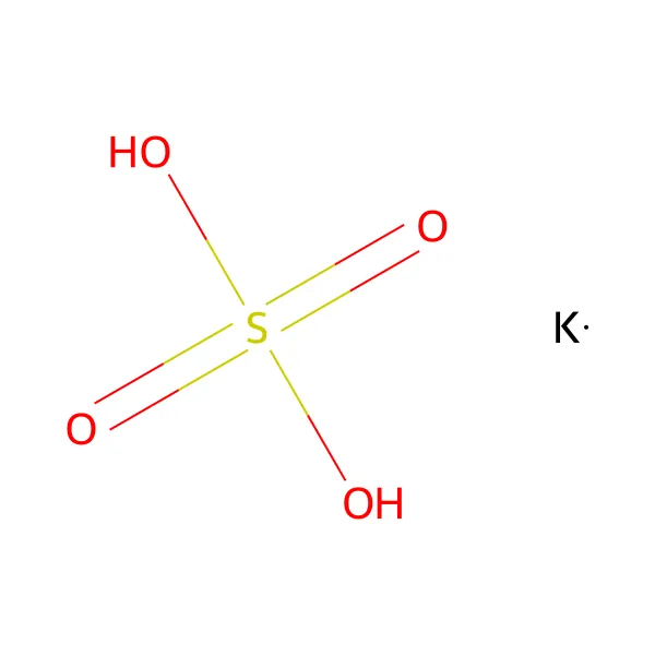 Potasyum sülfat molekül yapısı — CAS 7778-80-5