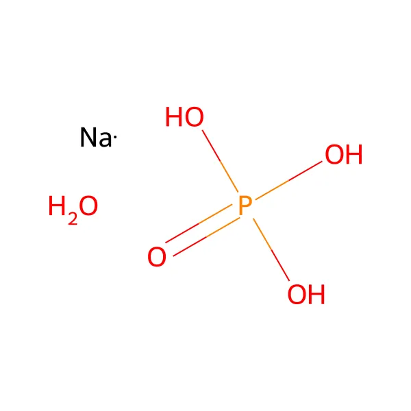 Disodyum hidrojen fosfat heptahidrat molekül yapısı — CAS 7782-85-6