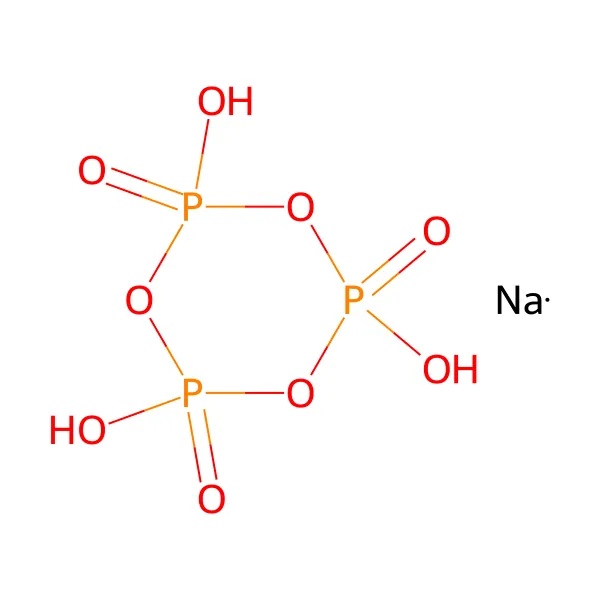 Sodyum trimetafosfat molekül yapısı — CAS 7785-84-4