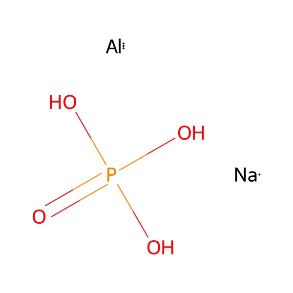 Sodyum alüminyum fosfat molekül yapısı — CAS 7785-88-8