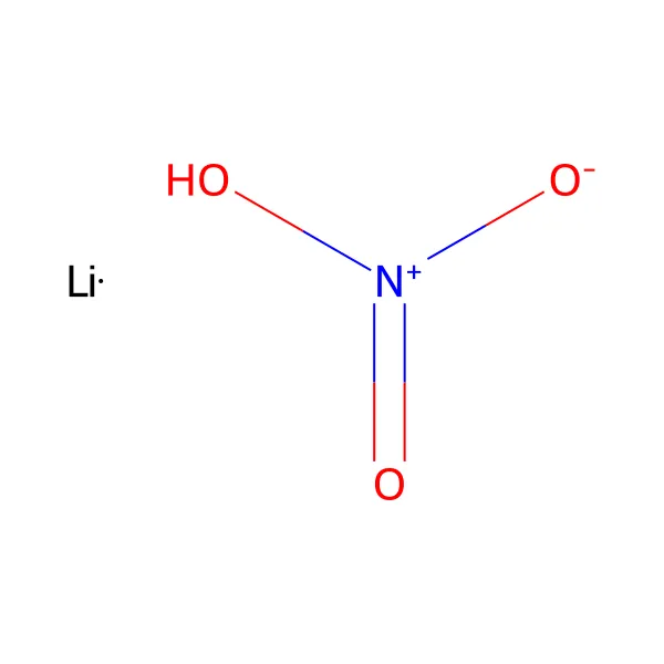 Lityum nitrat molekül yapısı — CAS 7790-69-4