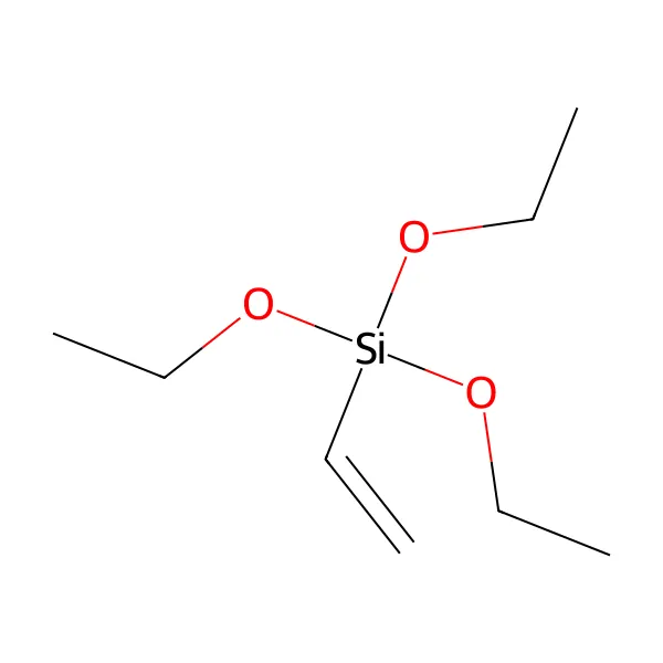 Viniltrietoksisilan molekül yapısı — CAS 78-08-0