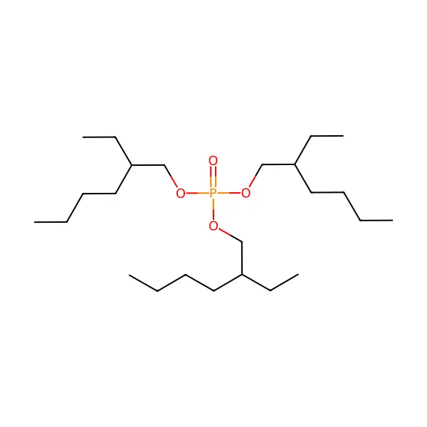 Tris(2-etilheksil) fosfat molekül yapısı — CAS 78-42-2