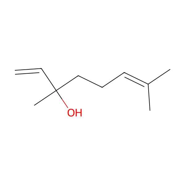 Linalool molekül yapısı — CAS 78-70-6