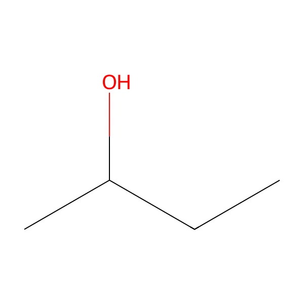 2-bütanol molekül yapısı — CAS 78-92-2