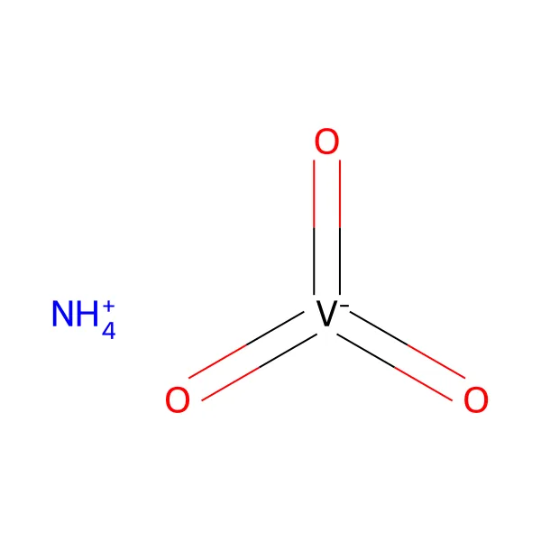 Amonyum metavanadat molekül yapısı — CAS 7803-55-6