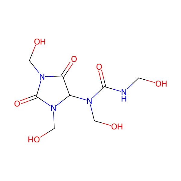 Diazolidinil üre molekül yapısı — CAS 78491-02-8
