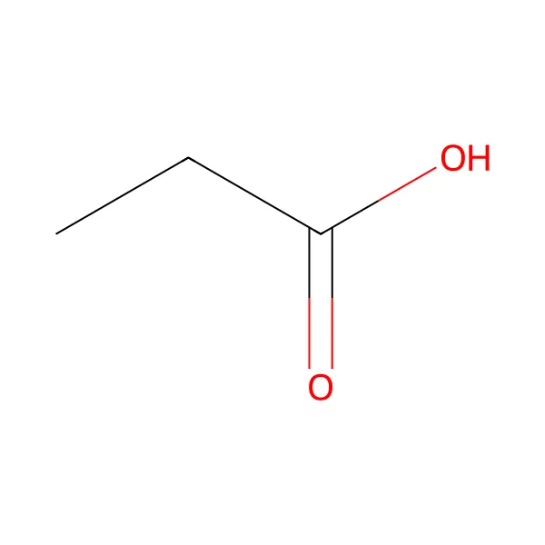 Propiyonik asit molekül yapısı — CAS 79-09-4