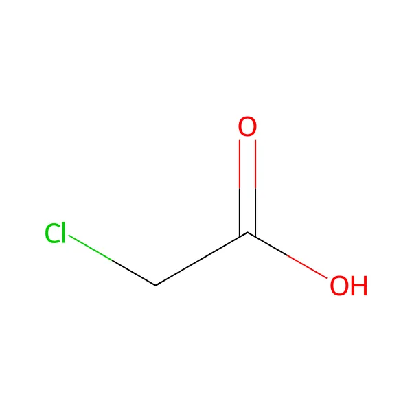 Kloroasetik asit molekül yapısı — CAS 79-11-8