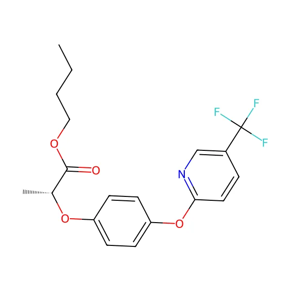 Fluazifop-p-bütil molekül yapısı — CAS 79241-46-6