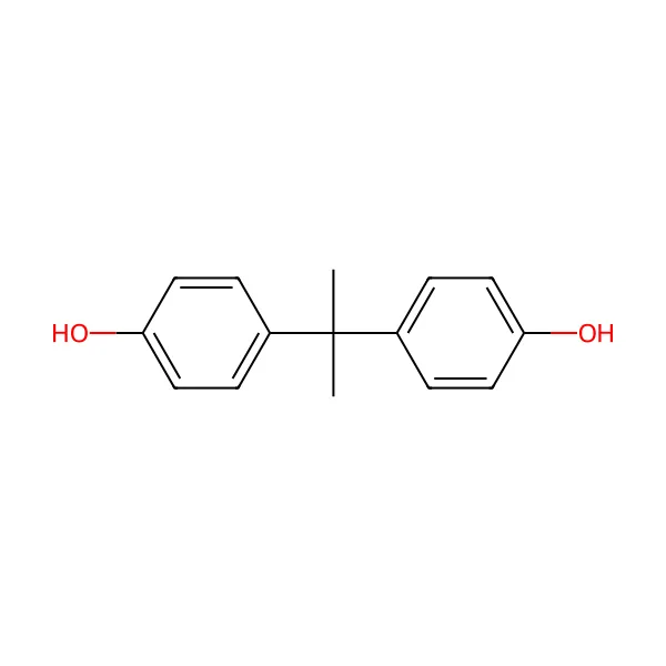 Bisfenol A molekül yapısı — CAS 80-05-7