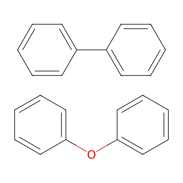 Fenil eter-bifenil karışımı molekül yapısı — CAS 8004-13-5