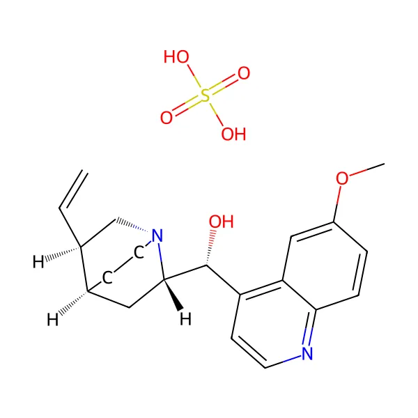 Kinin sülfat molekül yapısı — CAS 804-63-7