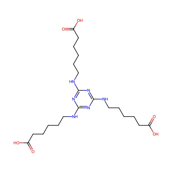 Triazintrisaminoheksanoik asit molekül yapısı — CAS 80584-91-4