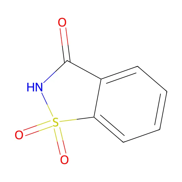 Sakarin molekül yapısı — CAS 81-07-2