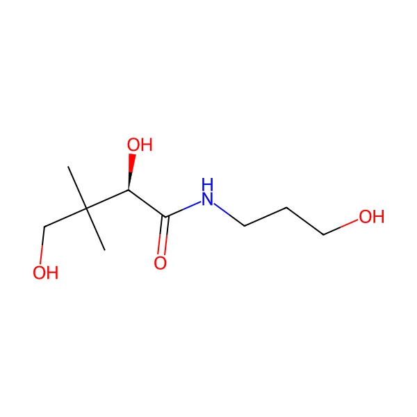 Vitamin B5 Dekspantenol (D-Pantenol) molekül yapısı — CAS 81-13-0