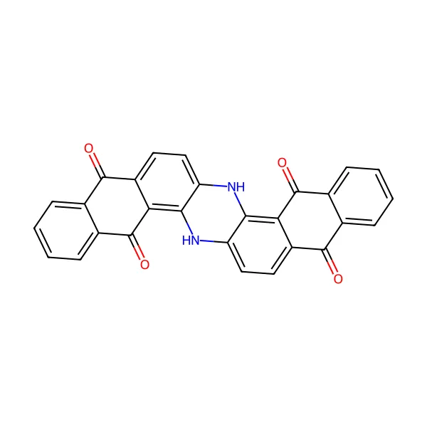 İndantron mavisi molekül yapısı — CAS 81-77-6