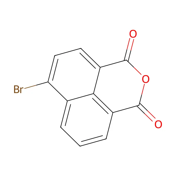 4-Bromo-1,8-naftalik anhidrit molekül yapısı — CAS 81-86-7