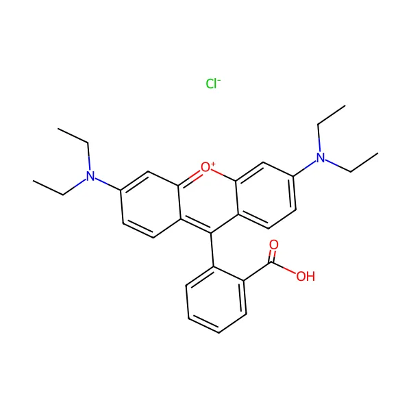 Rodamin B molekül yapısı — CAS 81-88-9