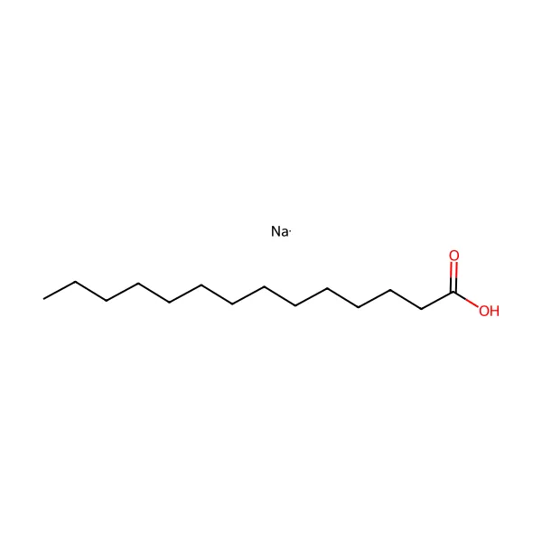 Sodyum Miristrat molekül yapısı — CAS 822-12-8