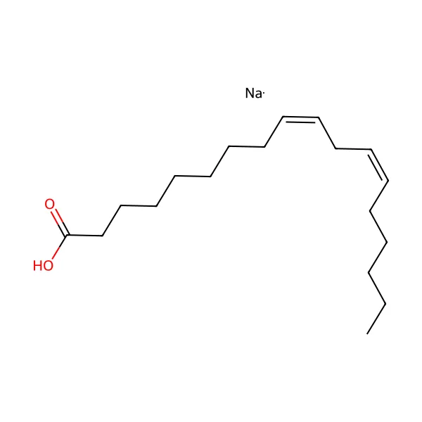 Sodyum linoleat molekül yapısı — CAS 822-17-3