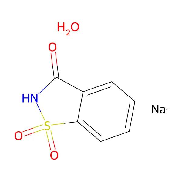 Sodyum sakkarin molekül yapısı — CAS 82385-42-0