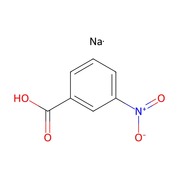 Sodyum 3-nitrobenzoat molekül yapısı — CAS 827-95-2