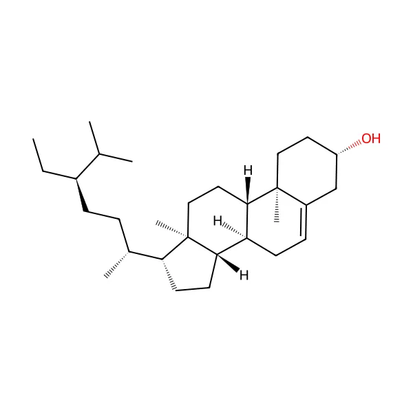 Beta-sitosterol molekül yapısı — CAS 83-46-5