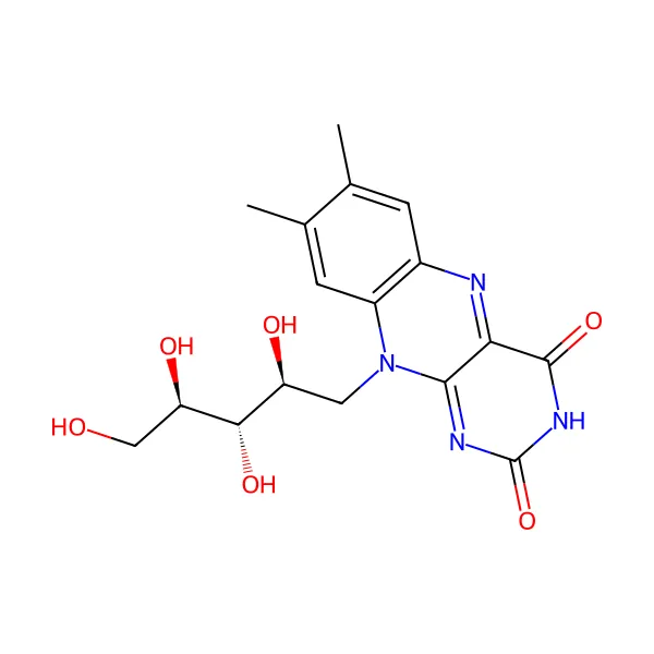 Vitamin B2 Riboflavin molekül yapısı — CAS 83-88-5