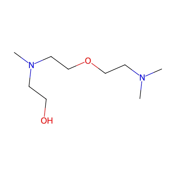 N,N,N′-Trimetil-N′-hidroksietilbis(aminoetil) eter molekül yapısı — CAS 83016-70-0