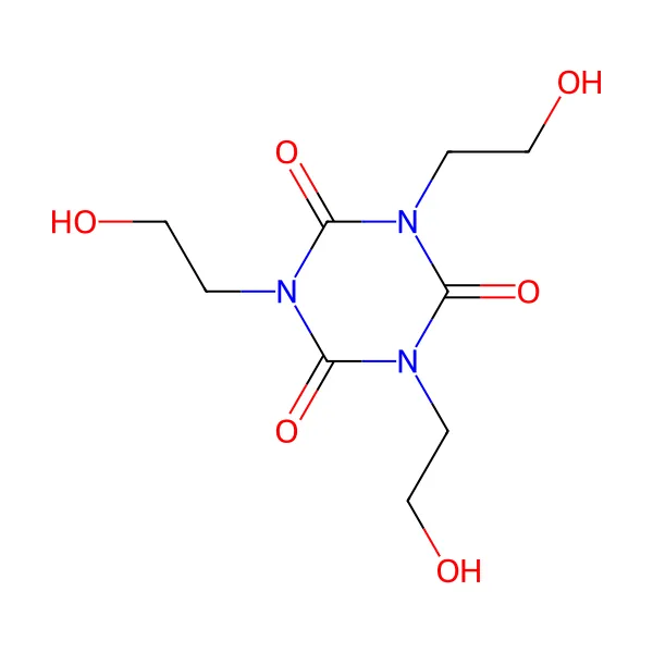 Tris(2-hidroksietil) izosiyanürat molekül yapısı — CAS 839-90-7