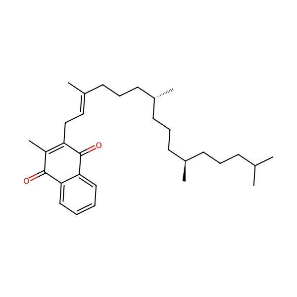Vitamin K1 Filokinon molekül yapısı — CAS 84-80-0