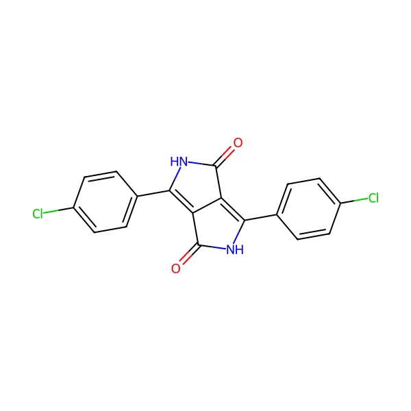 Pigment kırmızı 254 molekül yapısı — CAS 84632-65-5