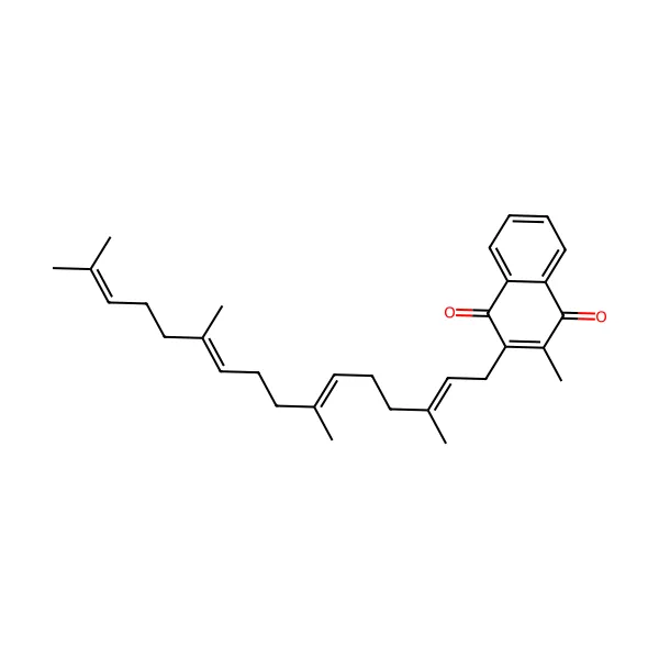 Vitamin K2 Menakinon-4 (MK-4) molekül yapısı — CAS 863-61-6