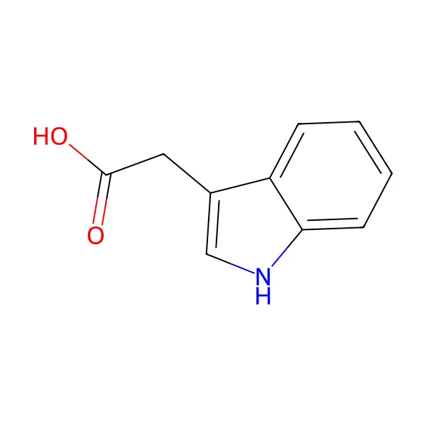 İndol-3-asetik asit molekül yapısı — CAS 87-51-4