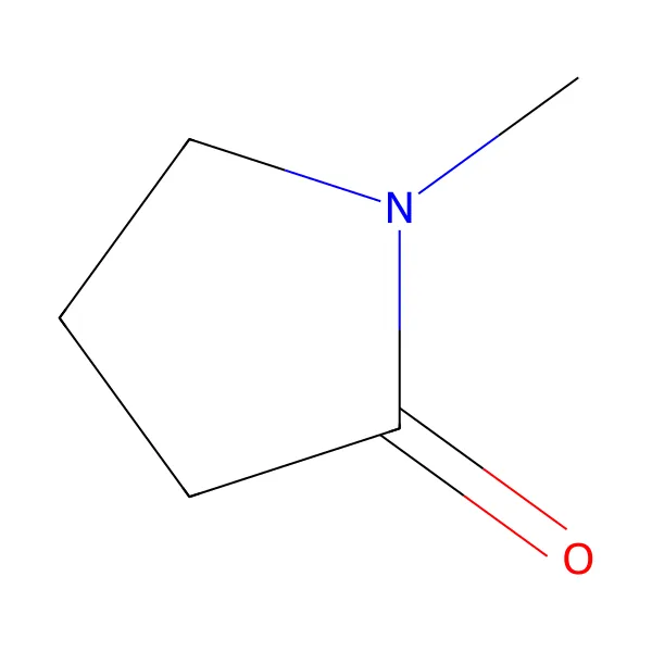 N-metil-2-pirolidon molekül yapısı — CAS 872-50-4