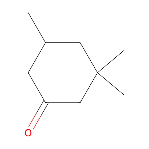 3,3,5-trimetilsikloheksanon molekül yapısı — CAS 873-94-9