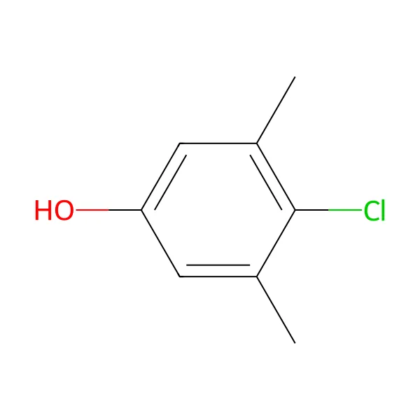 Kloroksilenol molekül yapısı — CAS 88-04-0