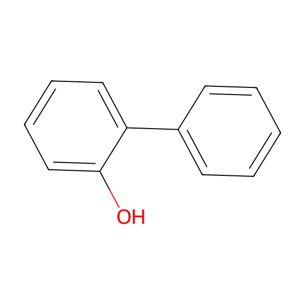 2-fenilfenol molekül yapısı — CAS 90-43-7