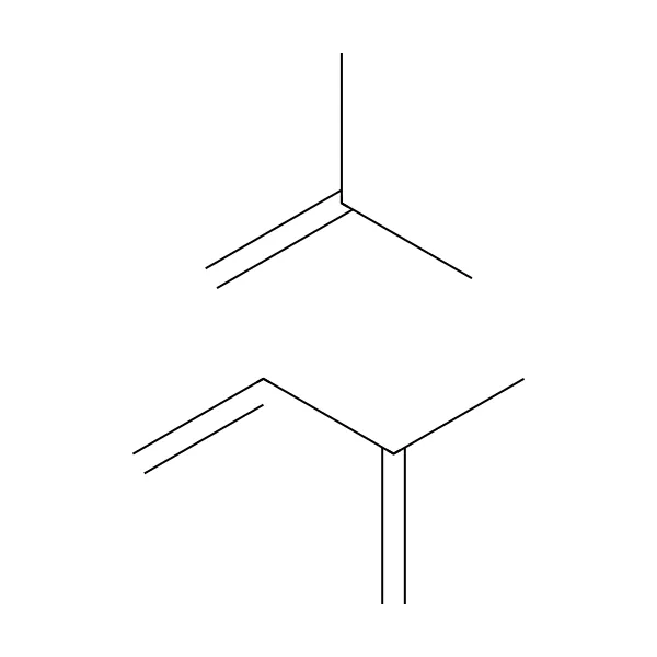 İzobütilen-izopren kopolimeri molekül yapısı — CAS 9010-85-9