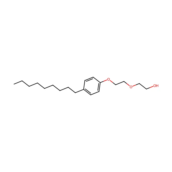 Polietilen glikol nonilfenil eter molekül yapısı — CAS 9016-45-9