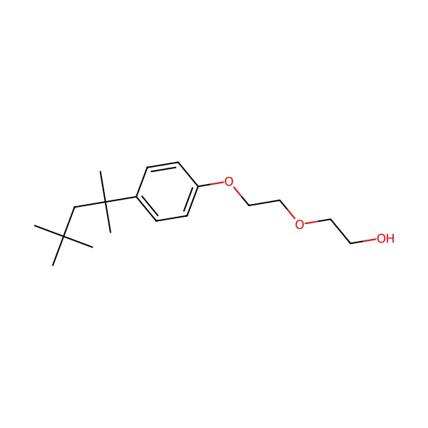 Oktilfenol-polioksietilen eter molekül yapısı — CAS 9036-19-5