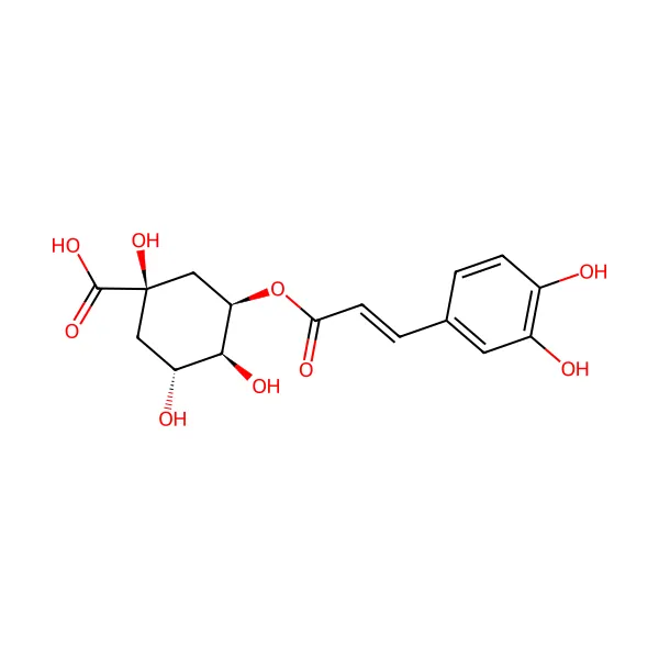 Neoklorojenik asit molekül yapısı — CAS 906-33-2