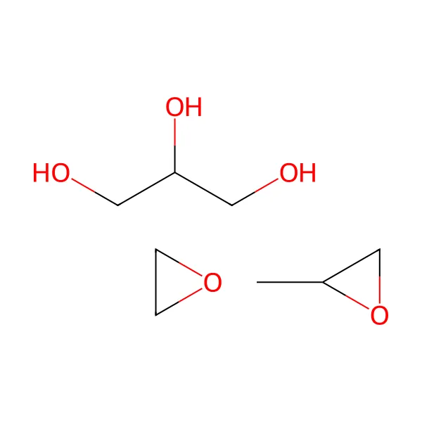 Gliserol etoksilat propoksilat molekül yapısı — CAS 9082-00-2