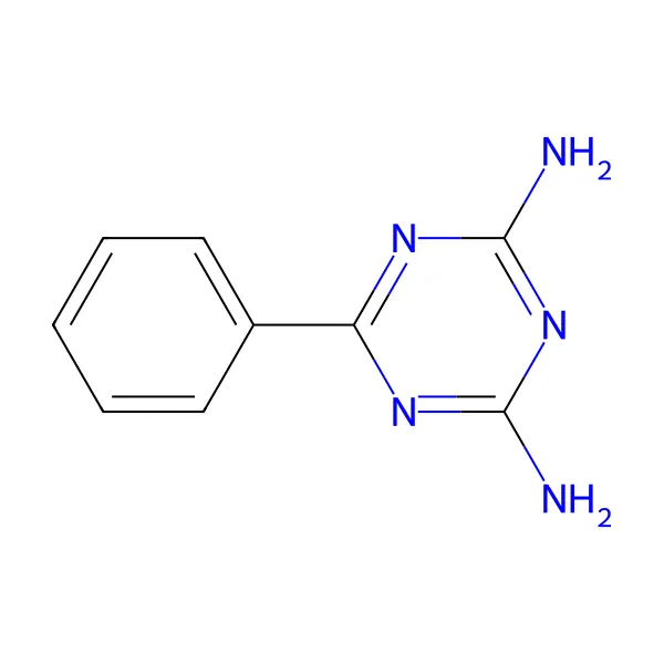 Benzoguanamin molekül yapısı — CAS 91-76-9