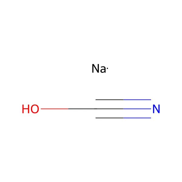 Sodyum siyanat molekül yapısı — CAS 917-61-3