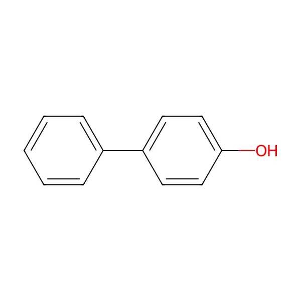 4-Fenilfenol molekül yapısı — CAS 92-69-3