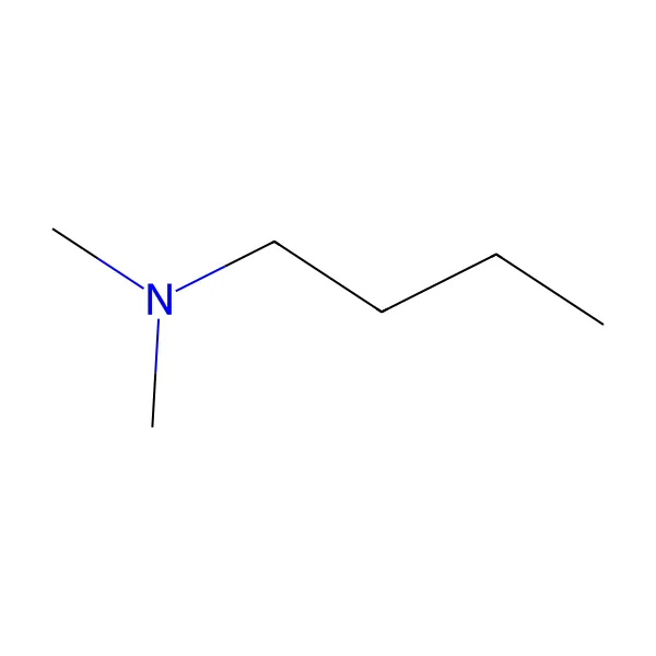 N,N-dimetilbütilamin molekül yapısı — CAS 927-62-8