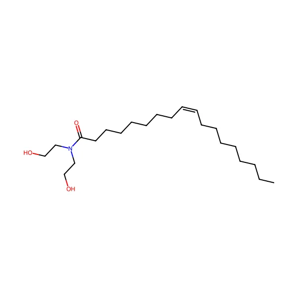 Oleik asit dietanolamid molekül yapısı — CAS 93-83-4