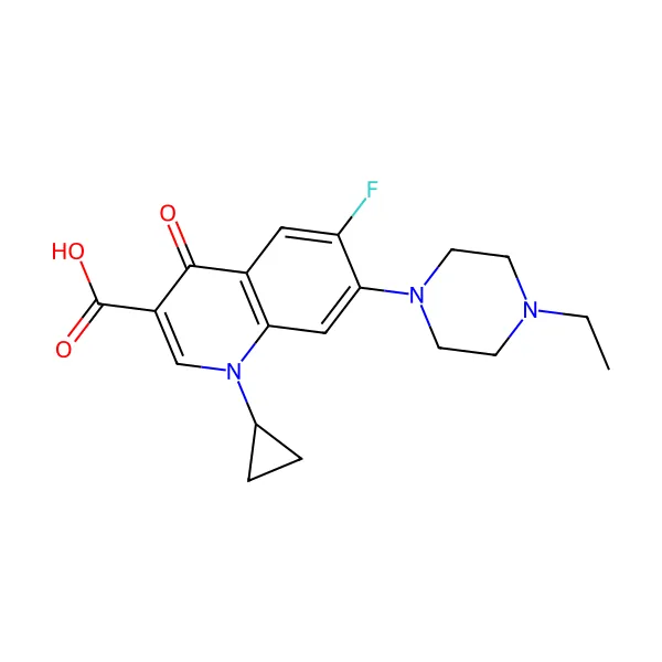 Enrofloksasin molekül yapısı — CAS 93106-60-6